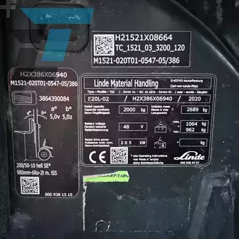 Elektro čtyřkolový VZV 2020  Linde E20L-02 Elektrische heftruck (15)