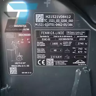 Sähkö - 4 pyör 2019  Linde E16C-02 (14)