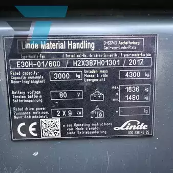 Elektrisk- 4 hjul - Linde E30H-01/600 Elektrische heftruck (14)