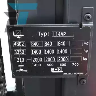Ruční vysokozdvižný vozík 2020  Linde L14AP Elektrische Stapelaar (20)