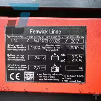 Ruční vysokozdvižný vozík 2017  Linde L14 (18)