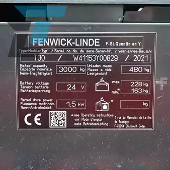 Ruční paletový vozík 2021  Linde T30 Elektrische palletwagen (12)