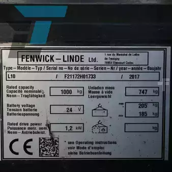 Pallestabler 2017  Linde L10 Elektrische stapelaar (16)