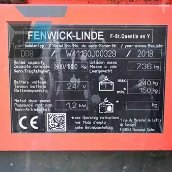 Ruční vysokozdvižný vozík 2018  Linde D08 Elektrische stapelaar (10)