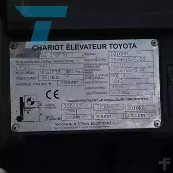 Carrelli elevatori GPL 2012  Toyota 02-8FGF30 LPG Heftruck (14)