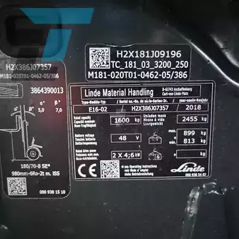 4-wiel elektrische heftrucks 2018  Linde E16-02 Elektrische heftruck (16)
