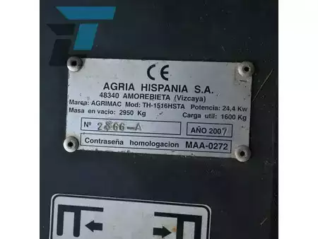 Chariots élévateurs diesel 2007  Agrimac-Agria TH-15.16HSTA Diesel 4x4 Heftruck (14)