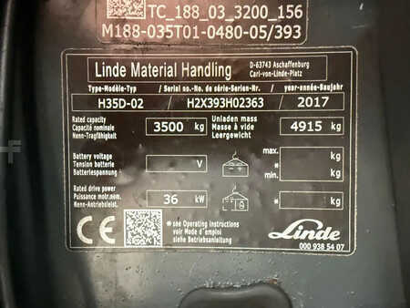 Dieseltruck 2017  Linde H35D-02 Diesel heftruck (16)