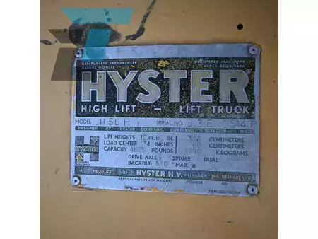 LPG heftrucks - Hyster H50F LPG Heftruck (14)