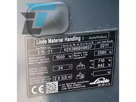 Elektro tříkolové VZV 2011  Linde E15-01 Elektrische heftruck (14)