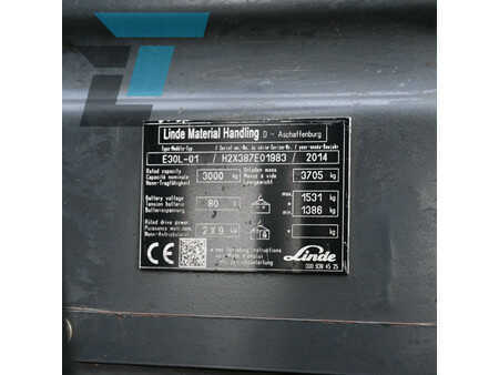 Elektro čtyřkolový VZV 2014  Linde E30L-01 (14)