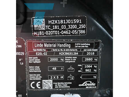 3-wiel elektrische heftrucks 2018  Linde E20L-02 Elektrische heftruck (15)