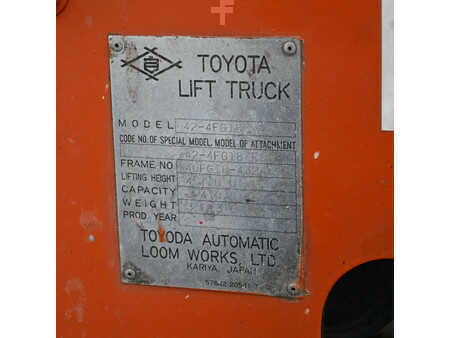 Chariots élévateurs GPL - Toyota 42-4FG18 LPG Heftruck (15)