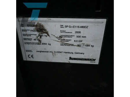 Carrelli elettrici 4 ruote 2005  Jungheinrich EFG 316 Elektrische heftruck (16)