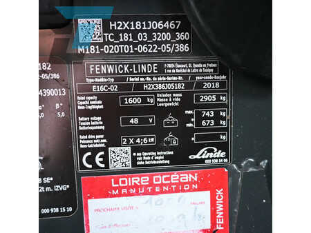 El truck - 3 hjulet 2018  Linde E16C-02 Elektrische heftruck (19)