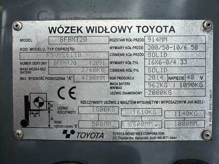 Elektro čtyřkolový VZV 2014  Toyota 8FBM20T (12)