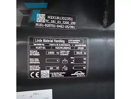 Carretilla elevadora GLP 2018  Linde H16T-01 LPG Heftruck (14)