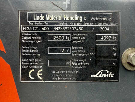 LPG VZV 2004  Linde H25ct-600 LPG Heftruck (14)