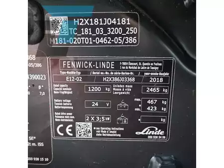 Chariots électriques à 3 roues 2018  Linde E12-02 Linde E12-02 Elektrische heftruck (15)