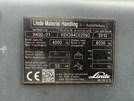 Dieselstapler 2012  Linde H40D Diesel Heftruck (15)