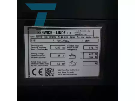 Magasemelésű béka 2021  Linde L12 I Elektrische stapelaar (16)