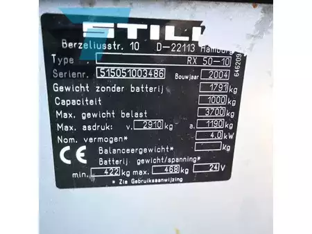 Elektromos 3 kerekű 2004  Still RX 50-10 Elektrische heftruck (14)