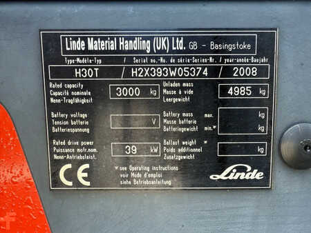 Gasoltruck 2008  Linde H30T LPG Heftruck originele draaiuren! (13)