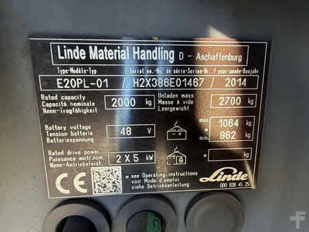 El Truck - 4-hjul 2014  Linde E20PL-01 Elektrische Heftruck (16)