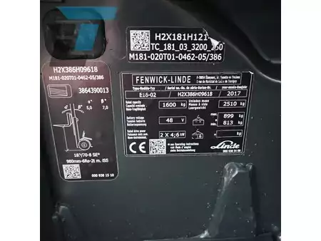 Chariots électriques à 3 roues 2017  Linde E16-02 Elektrische heftruck (14)