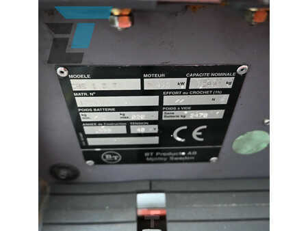 El truck - 3 hjulet 1999  BT CBE 1.5T Elektrische heftruck (15)