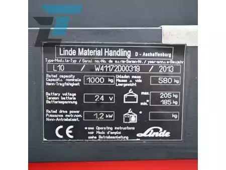 Stoccatori 2013  Linde L10 Elektrische stapelaar (13)