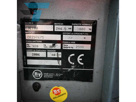 Eléctrico - 3 rodas 2006  BT C3E180 Elektrische heftruck (16)