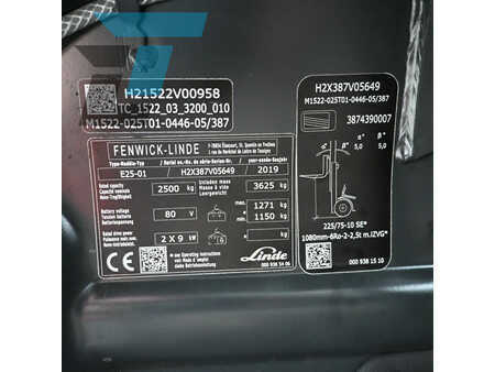 4-wiel elektrische heftrucks 2019  Linde E25-01 Elektrische Heftruck (15)