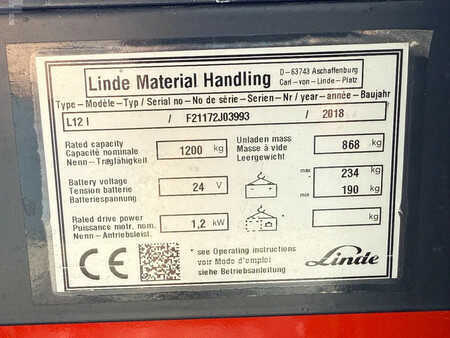 Hochhubwagen 2018  Linde L12 (11)