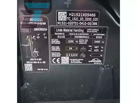 Elektrisk- 3 hjul 2020  Linde E12-02 Elektrische heftruck 1374H! (16)