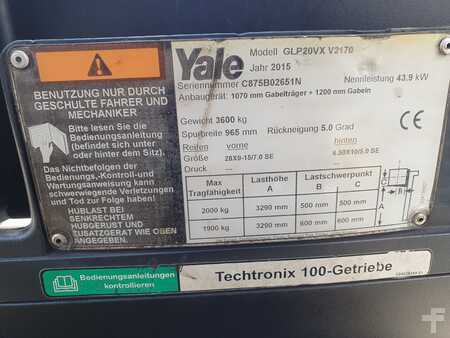 Chariot élévateur gaz 2015  Yale GLP 20 VX (7)
