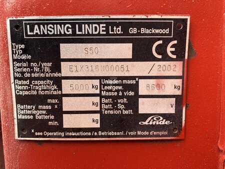Carretilla de carga lateral 2002  Linde S50 (2)