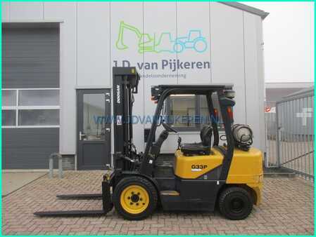 LPG VZV 2007  Doosan G33P-3 3.3t triplex5.6m+freelift+sideshift 7920uur (1)