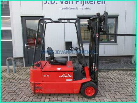 Elektro tříkolové VZV - Linde E16S 1600kg triplex4.7m+sideshift+TUV11-2025+206cm high (9)