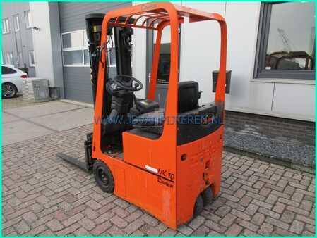 3-wiel elektrische heftrucks 2002  Carer NK10 COMPACT 2146uur! triplex+sideshift+accu80% (2)