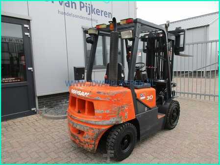 Dieselstapler 2009  Doosan D30G 3t diesel triplex4.7m+sideshift 4961uur 214cm (9)