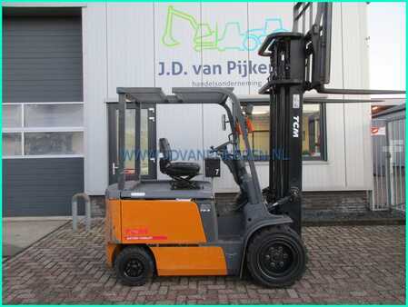Elektryczne 4-kołowe 2005  TCM FB30 3000kg triplex6.5m+freelift+sideshift+accu65% (8)