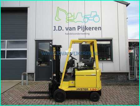 4-wiel elektrische heftrucks - Hyster E1.50XM 216cm high+triplex4.5m+sideshift+battery68% (1)