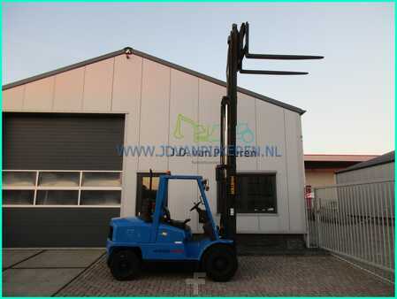 Diesel heftrucks 2000  Hyster H4.50XM 5000kg triplex5.3m+shift+4xhydr+4705hours (10)