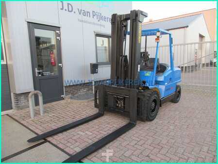 Diesel heftrucks 2000  Hyster H4.50XM 5000kg triplex5.3m+shift+4xhydr+4705hours (3)