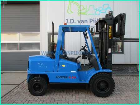 Diesel heftrucks 2000  Hyster H4.50XM 5000kg triplex5.3m+shift+4xhydr+4705hours (8)