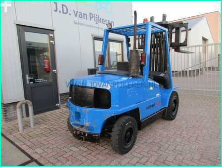 Diesel heftrucks 2000  Hyster H4.50XM 5000kg triplex5.3m+shift+4xhydr+4705hours (9)