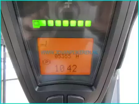 Eléctrica de 3 ruedas 2017  Linde E18-02 5355hours+triplex6.47m+shift+battery70% (6)