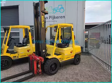 Diesel heftrucks 2003  Hyster H3.00XM Perkins diesel+sideshift+forkpositioner (3)