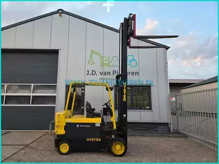4-wiel elektrische heftrucks 2007  Hyster E5.50XL ACX 6377hours+battery99%+shift+forkpositioner (11)